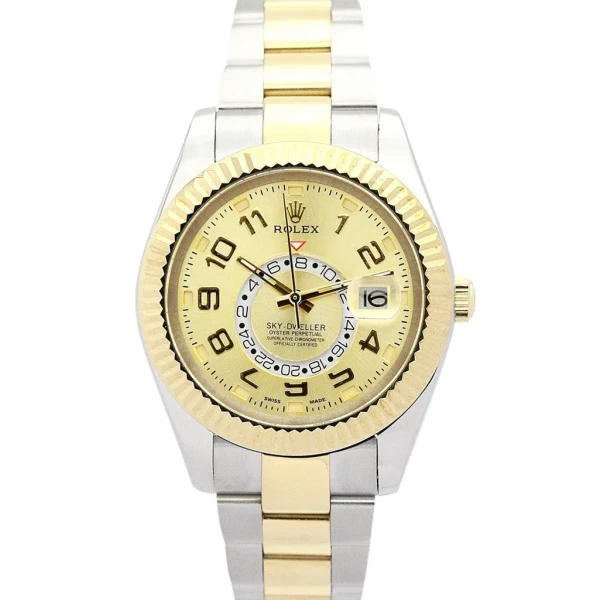 Replica Rolex Sky-Dweller Gold Dial 326938