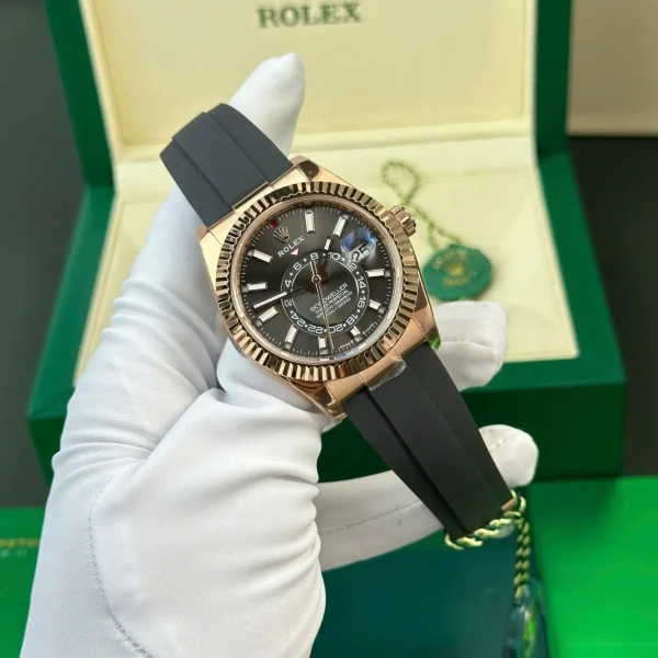 Replica Rolex Sky-Dweller Black Dial 326235