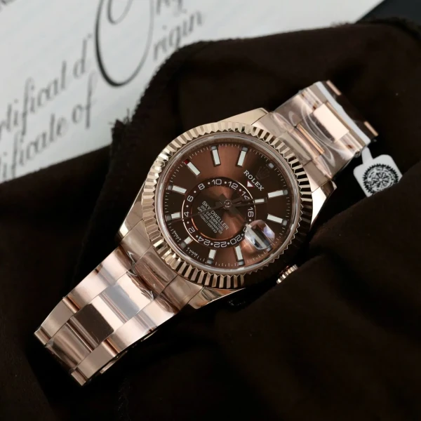 Replica Rolex Sky-Dweller Chocolate Dial 326935
