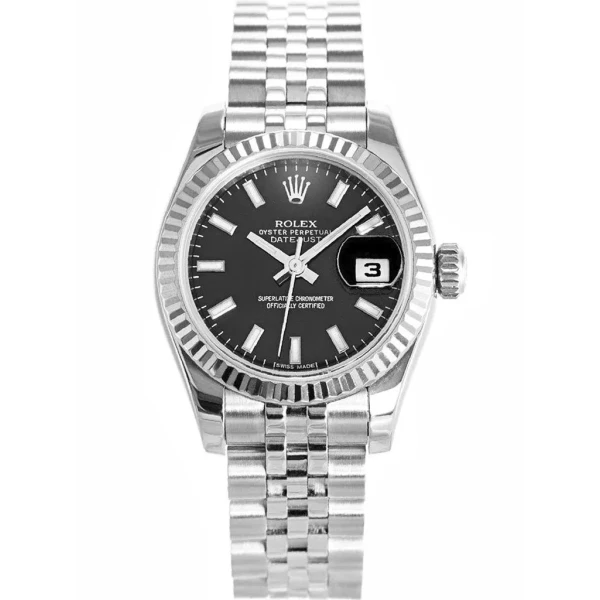 Replica Rolex Datejust Black Dial 179174 26 mm