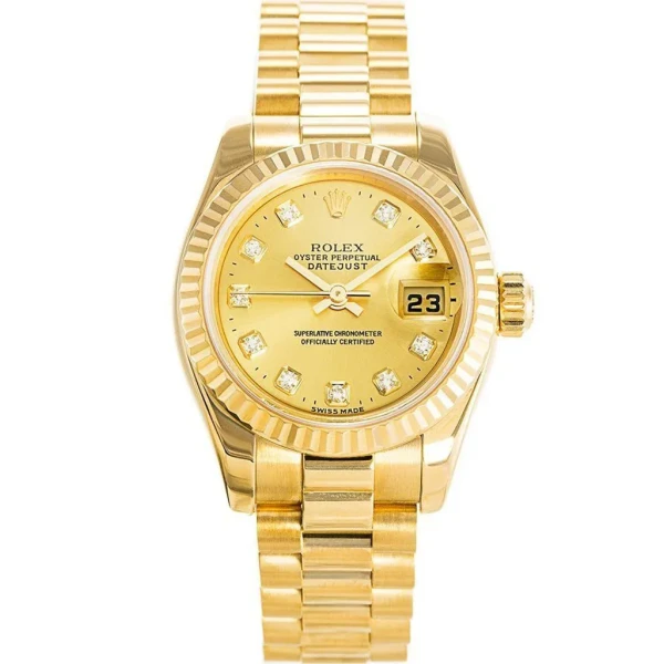 Replica Rolex Datejust Gold Dial 179178 26 mm
