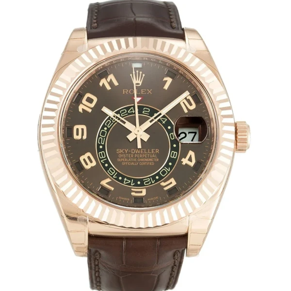 Replica Rolex Sky-Dweller Brown Dial 326135