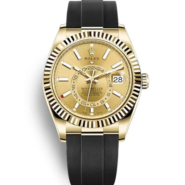 Replica Rolex Sky-Dweller Champagne Dial 326238