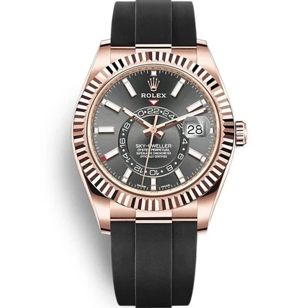 Replica Rolex Sky-Dweller Black Dial 326235