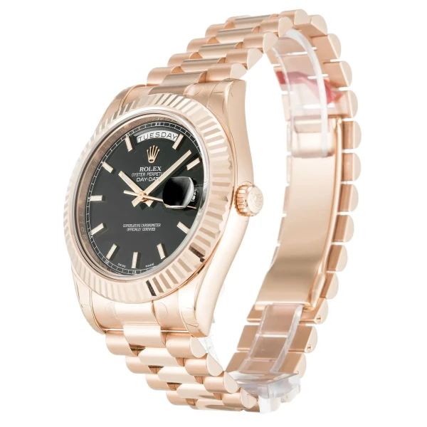 Replica Rolex Day-Date II Black Dial 218235-2 40 mm