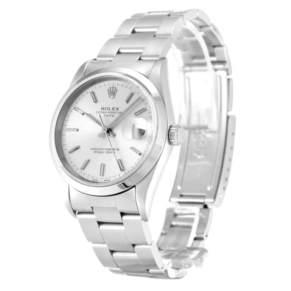 Replica Rolex Oyster Perpetual Date Silver Dial 15200 34 mm