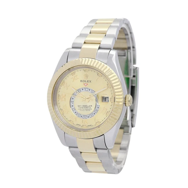 Replica Rolex Sky-Dweller Gold Dial 326938-2