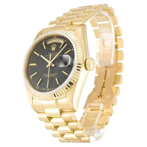 Replica Rolex Day-Date Black Dial 18038 36 mm