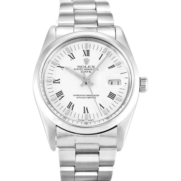 Replica Rolex Oyster Perpetual Date White Dial 15000 34 mm