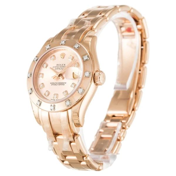 Replica Rolex Pearlmaster Rose Dial 80315