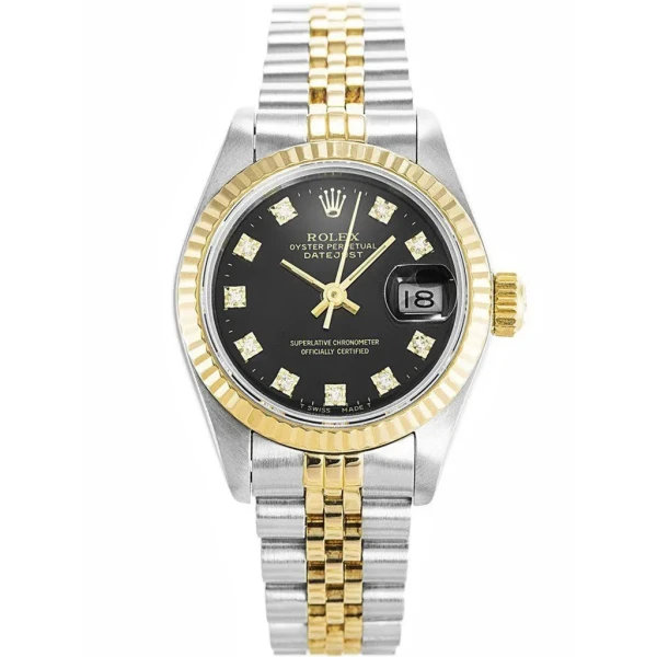 Replica Rolex Datejust Black Dial 69173 26 mm