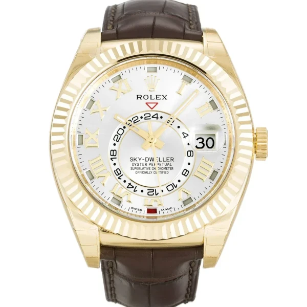 Replica Rolex Sky-Dweller Silver Dial 326138