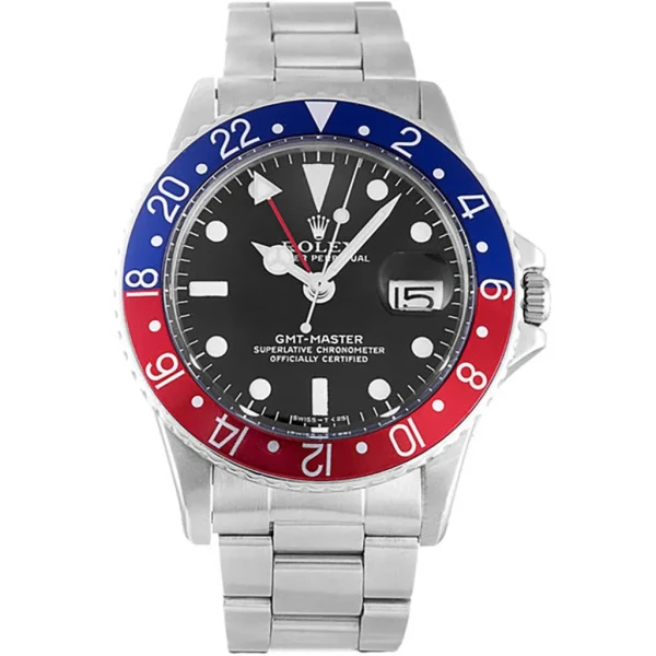 Replica Rolex GMT-Master Black Dial 16710 “Pepsi”