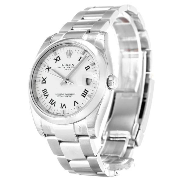 Replica Rolex Oyster Perpetual Date White Dial 115200 34 mm