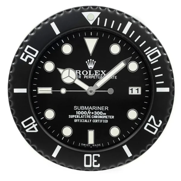 ROLEX WALL CLOCK – SUBMARINER BLACK