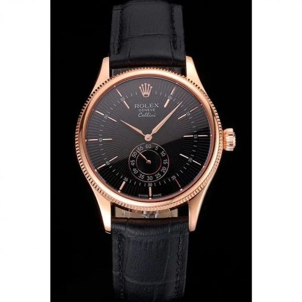 Superclone Rolex Cellini Black Dial REP016792