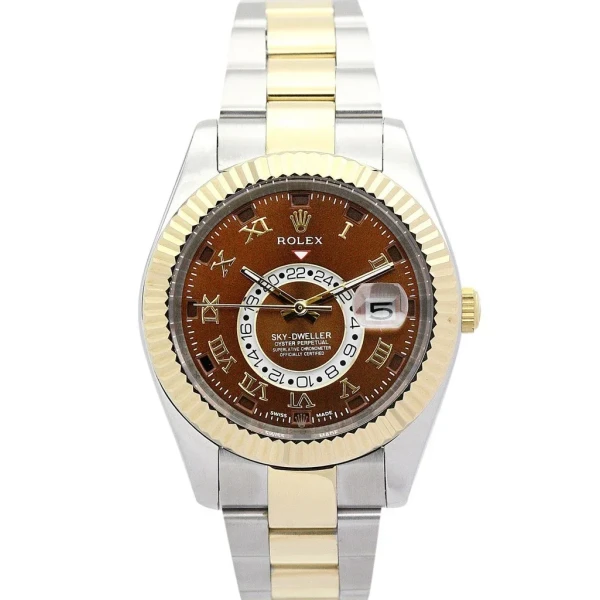 Replica Rolex Sky-Dweller Brown Dial 326938-2