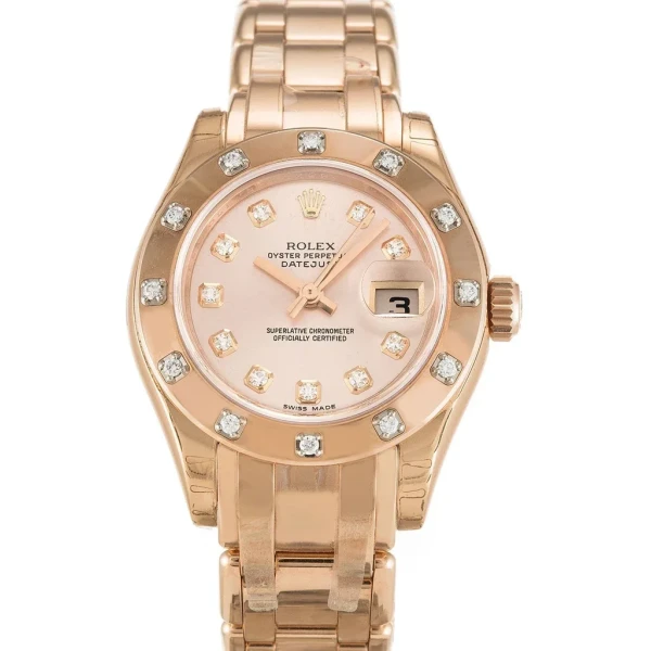 Replica Rolex Pearlmaster Rose Dial 80315