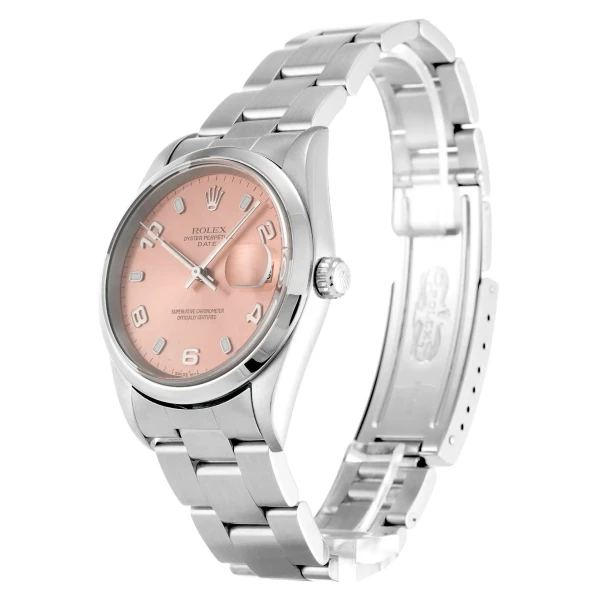 Replica Rolex Oyster Perpetual Date Salmon Dial 15200 34 mm