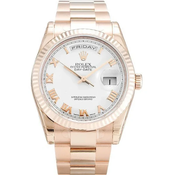 Replica Rolex Day-Date White Dial 118235 F 36 mm