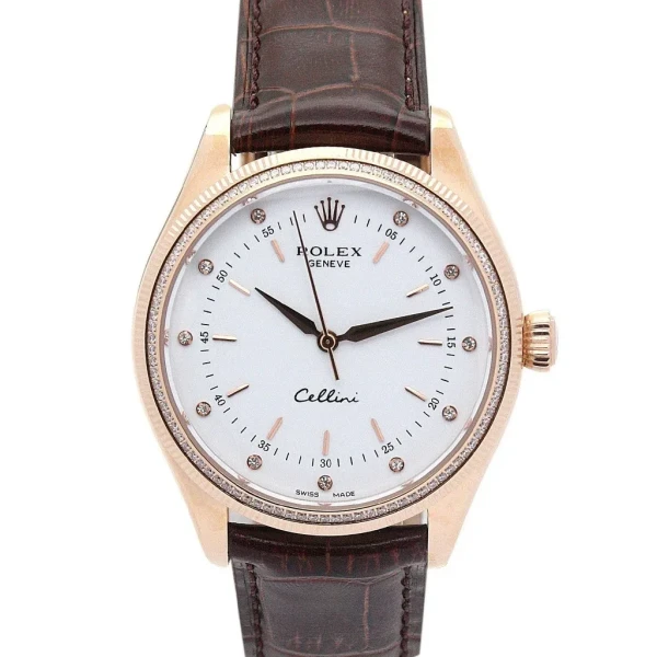 Replica Rolex Cellini White Dial 5310 Rose Gold