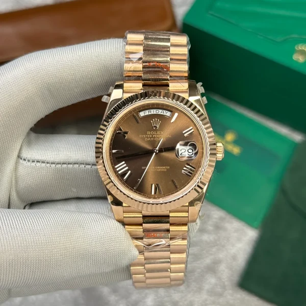 Replica Rolex Day-Date II Chocolate Dial 218235 40 mm