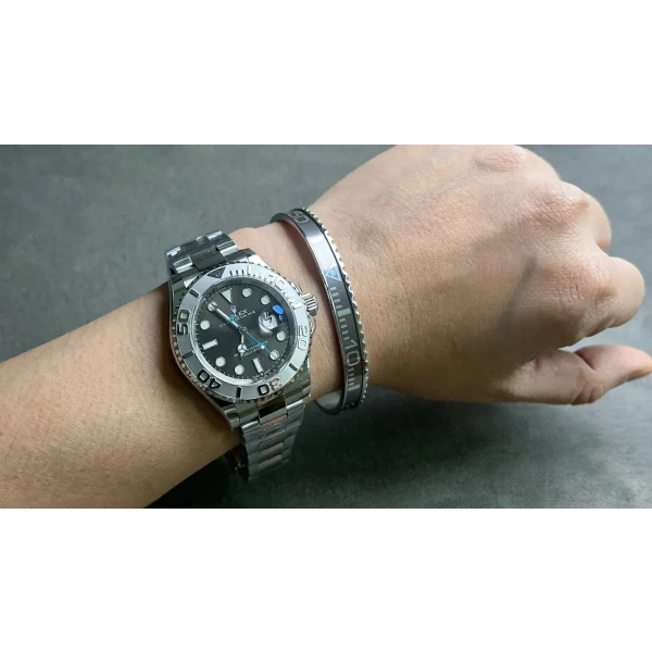 Silver Yacht-Master Titanium Steel Bracelet