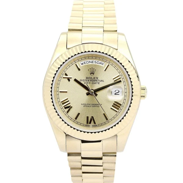 Replica Rolex Day-Date II Gold Dial 218238 40 mm