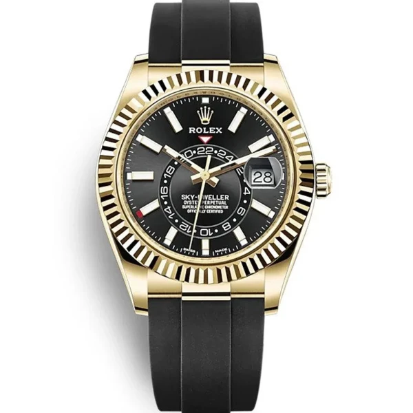 Replica Rolex Sky-Dweller Black Dial 326238