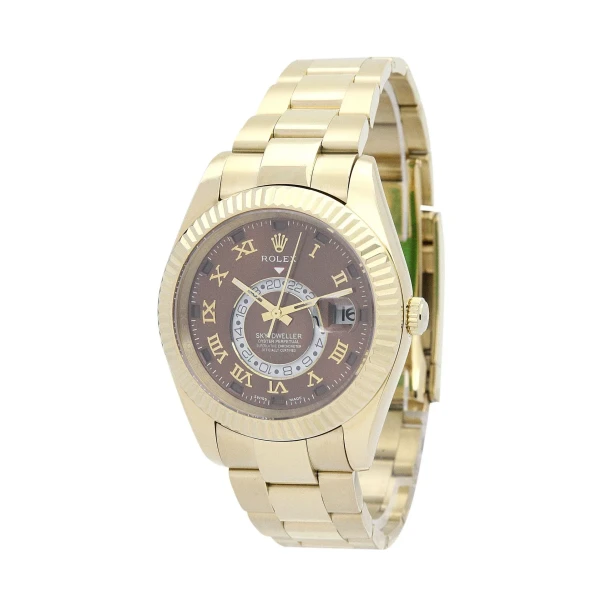 Replica Rolex Sky-Dweller Brown Dial 326938