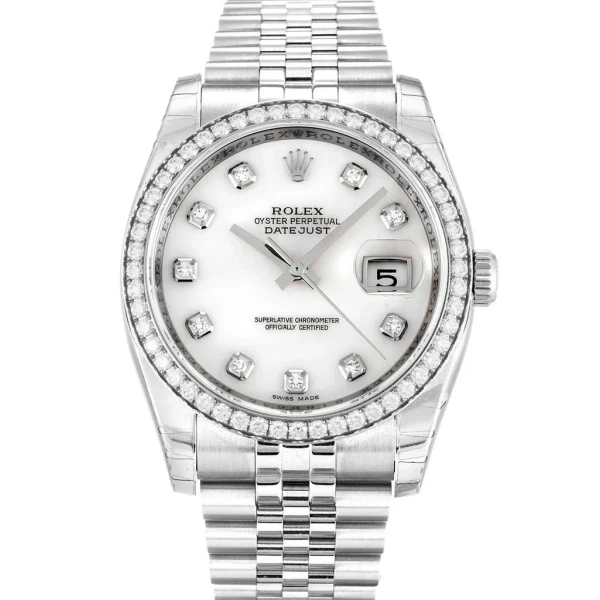 Replica Rolex Datejust Mother of Pearl – White Dial 116244 36 mm
