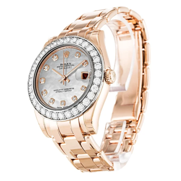 Replica Rolex Pearlmaster Mother of Pearl Dial 81285