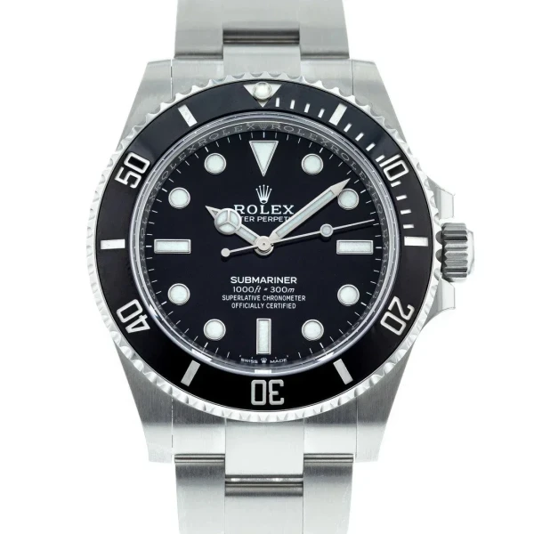 Superclone Rolex Submariner Black Dial 124060 No-Date