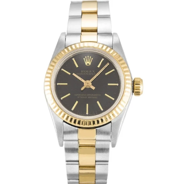 Replica Rolex Oyster Perpetual Lady Black Dial 67193 24 mm