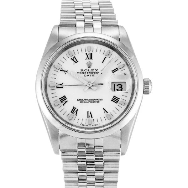 Replica Rolex Oyster Perpetual Date White Dial 15200 34 mm