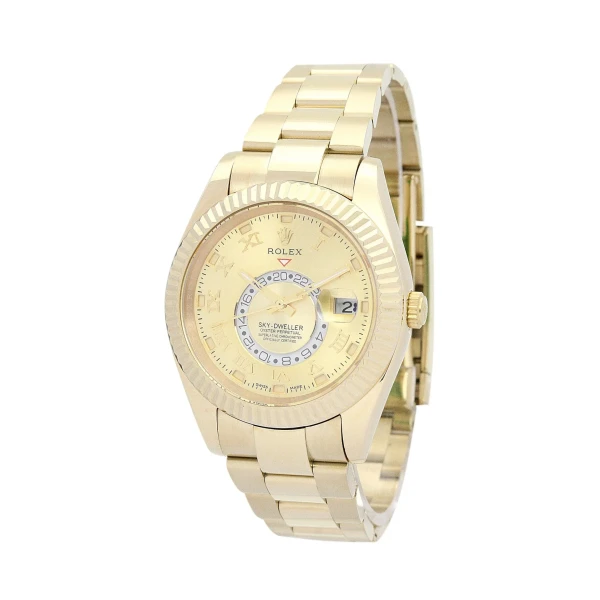 Replica Rolex Sky-Dweller Champagne Dial 326938