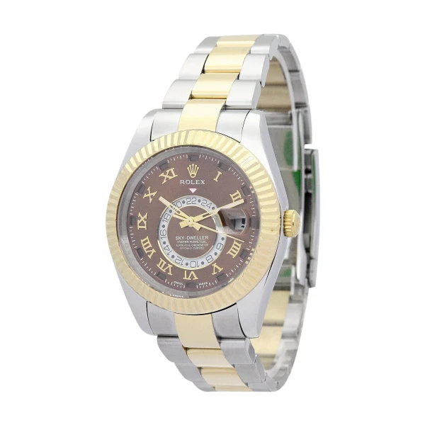 Replica Rolex Sky-Dweller Brown Dial 326938-2