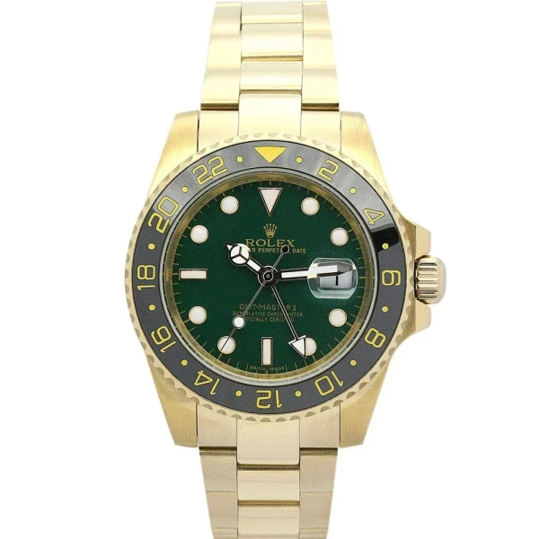 Replica Rolex GMT-Master II Green Dial 116718LN