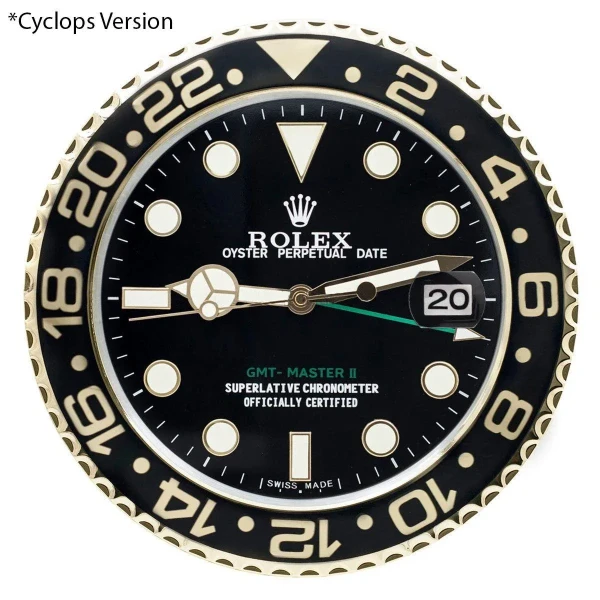 ROLEX WALL CLOCK – GMT MASTER II GOLD