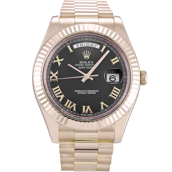 Replica Rolex Day-Date II Black Dial 218235 40 mm