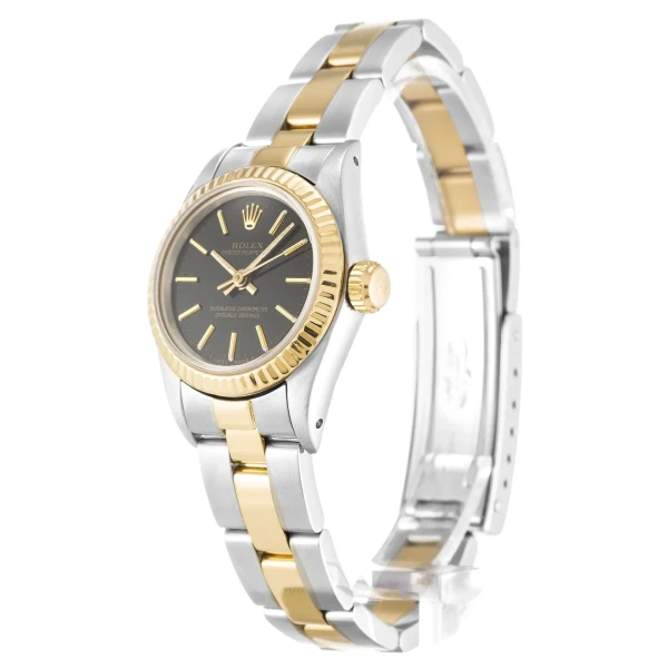Replica Rolex Oyster Perpetual Lady Black Dial 67193 24 mm