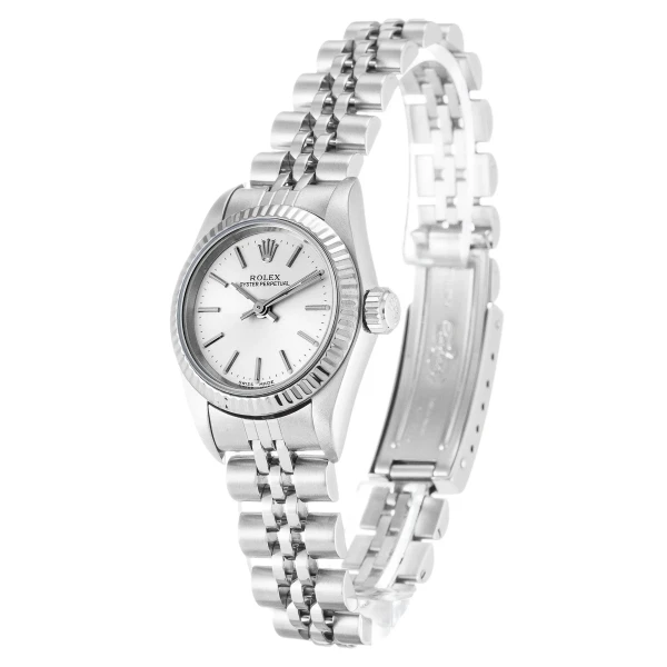 Replica Rolex Oyster Perpetual Lady Silver Dial 67194 24 mm