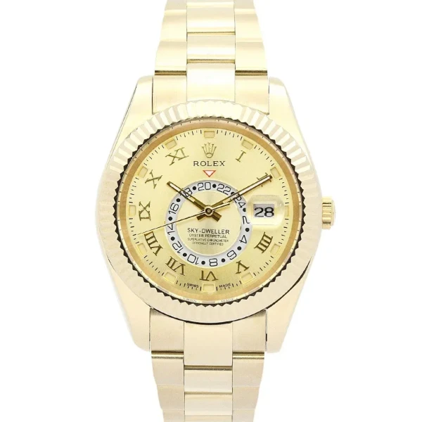 Replica Rolex Sky-Dweller Champagne Dial 326938