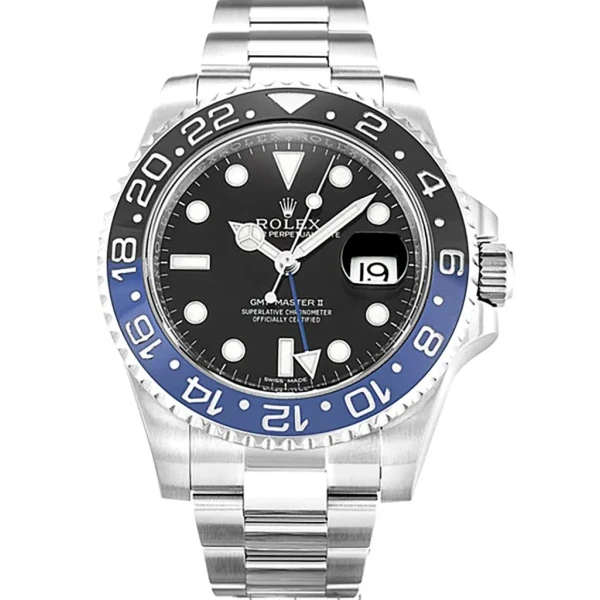 Replica Rolex GMT-Master II Black Dial 116710BLNR “Batman”