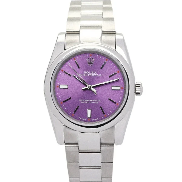 Replica Rolex Oyster Perpetual Lady Purple Dial 177200 31 mm