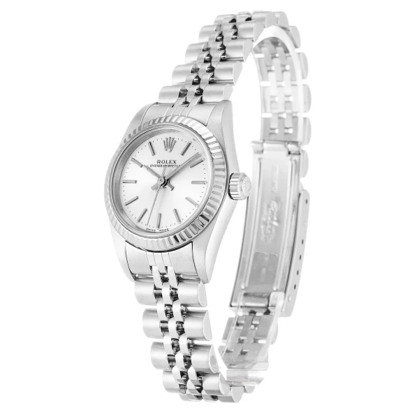 Replica Rolex Oyster Perpetual Lady Silver Dial 76094 26 mm